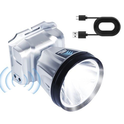 Rechargeable Headlamp High Power Headlight Torch Flashlight with Motion Sensor 3 Light Modes for Fishing Running Camping Hiking Rechargeable Headlamp High Power Headlight Torch Flashlight with Motion Sensor 3 Light Modes for Fishing Running Camping Hiking