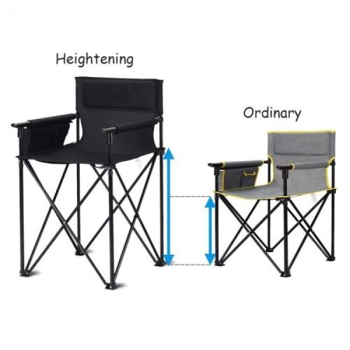 Portable 38 Inch Oversized High Camping Fishing Folding Chair Portable 38 Inch Oversized High Camping Fishing Folding Chair